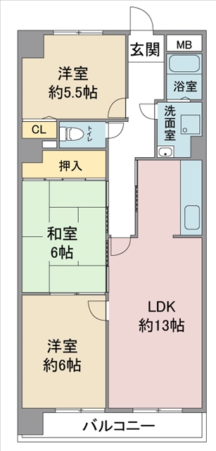 パウゼ藤ヶ丘の間取り