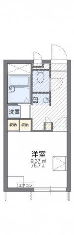 レオパレスセントラル島崎の間取り