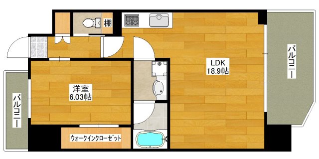 【プレジオ新大阪EUROの間取り】