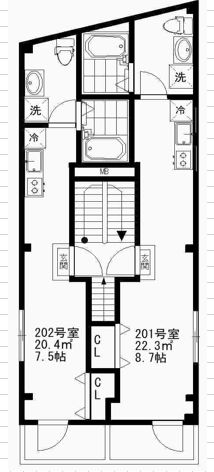 アプロ品川の間取り