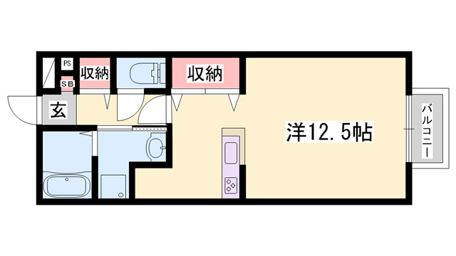 フレッツァ広畑の間取り