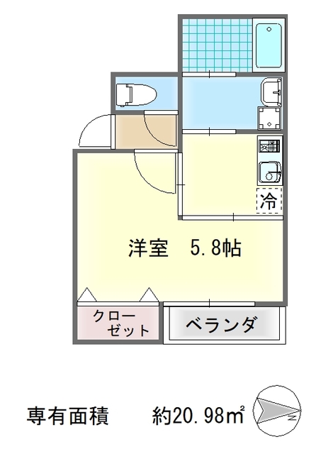 仮）一乗寺中ノ田町新築共同住宅の間取り