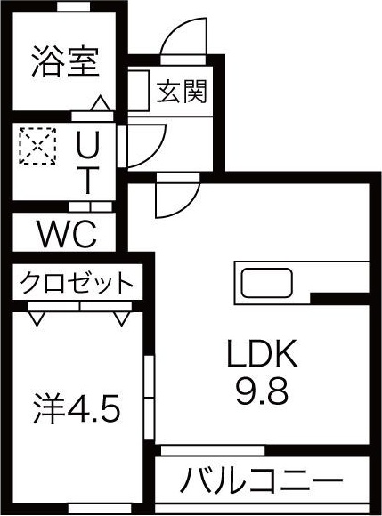 北上市常盤台１丁目築8年の間取り