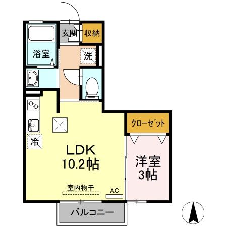 セジュール杉山C棟の間取り