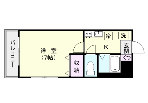 鹿児島市新照院町のマンションの間取り