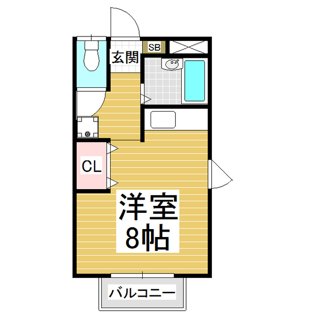 ハイツ天下方の間取り