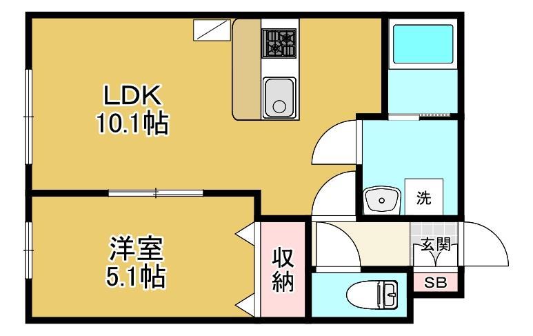 ＣＵＢＩＣ　Ｋ５の間取り