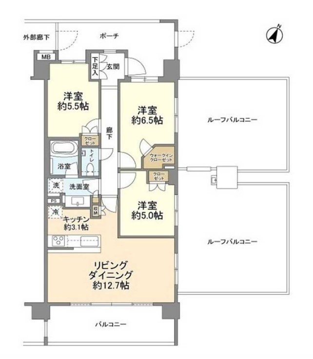 ブランズ南雪谷の間取り