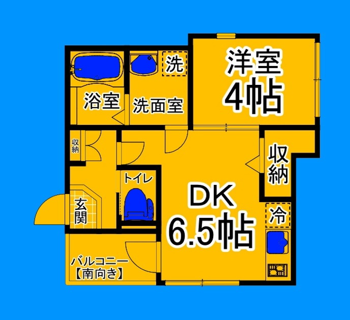 大阪市住吉区上住吉のアパートの間取り