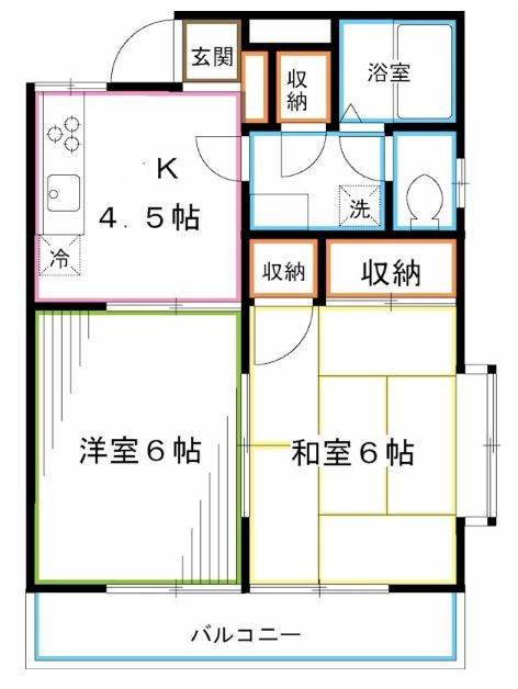 【練馬区下石神井のアパートの間取り】