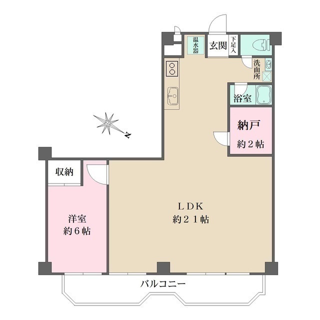 北野町アーバンライフの間取り