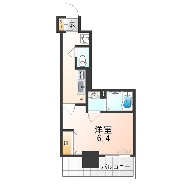 【大阪市住之江区南加賀屋のマンションの間取り】