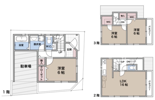 貫井211貸家の間取り