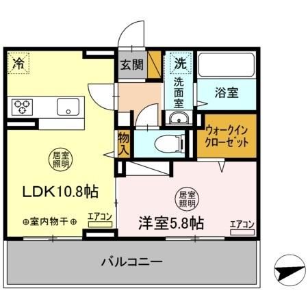 木更津市本郷のアパートの間取り