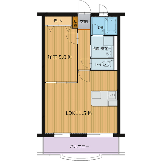 【デュオグラートの間取り】