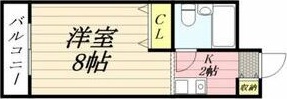 札幌市中央区北六条西のマンションの間取り