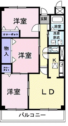 キャッスルタルイ弐番館の間取り