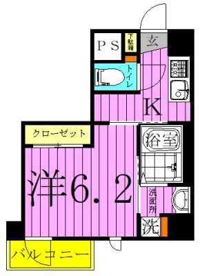 足立区保木間のマンションの間取り