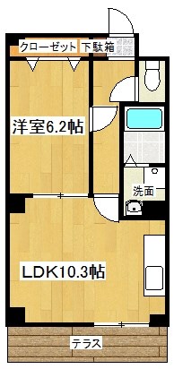 Kooza麩屋町の間取り