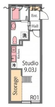 狭山市広瀬東のアパートの間取り