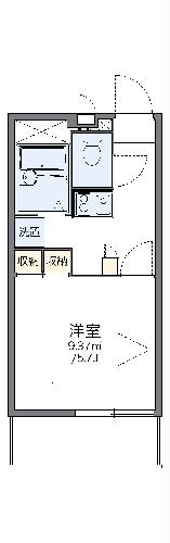 レオパレス月隈南の間取り