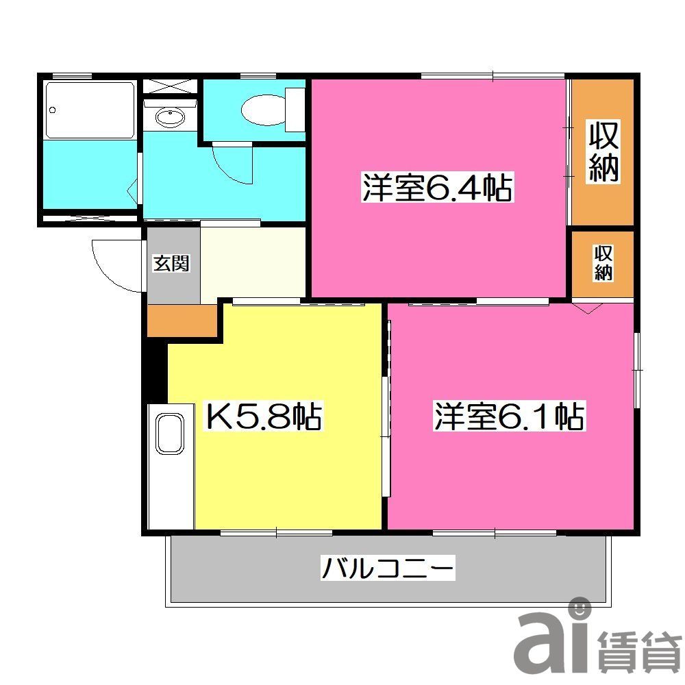 ソルクバードHの間取り