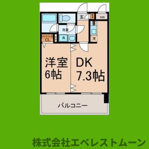 名古屋市熱田区大宝のマンションの間取り