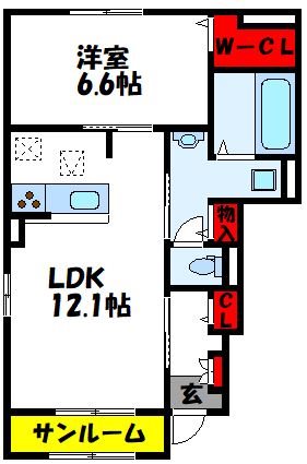 ヴィオラ　IIの間取り