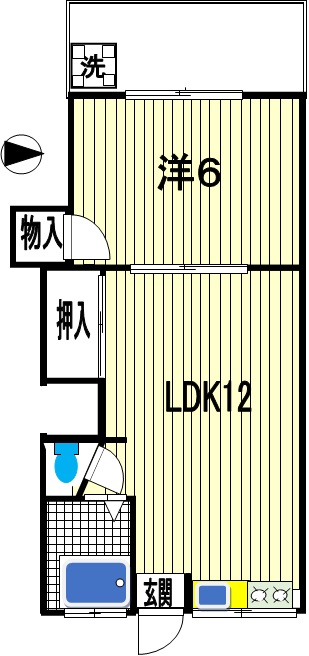 コーポ松の間取り