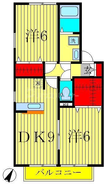 トレグラースＢ棟の間取り