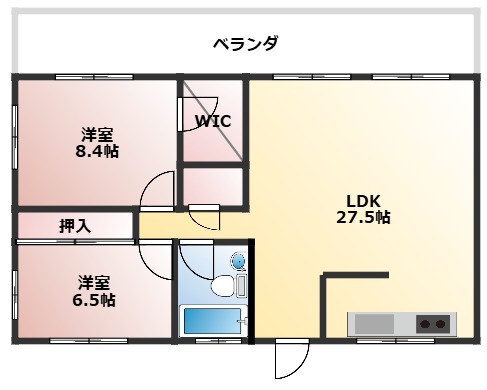 【PACIFIC　KITAMAE　APARTMENTの間取り】