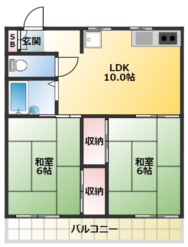 杉並区堀ノ内のマンションの間取り