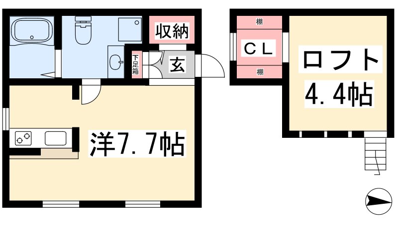 ロフト壱番館の間取り