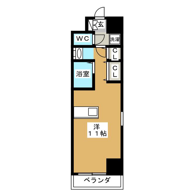 エルミタージュ名駅西の間取り