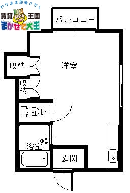 長崎市目覚町のアパートの間取り