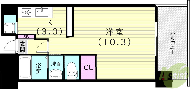 アーバネックス尼崎東難波の間取り