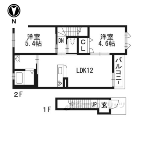 シャーメゾン加茂Ｂの間取り