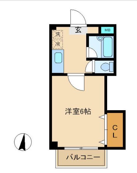 シャルマン南越谷の間取り