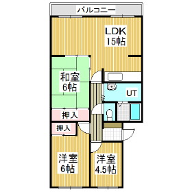 第２日の出ハイツの間取り