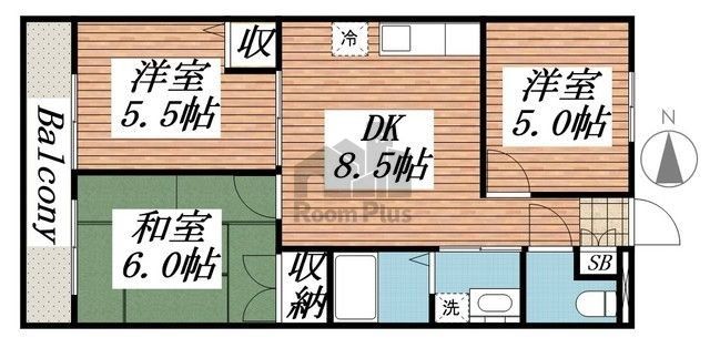 平和マンションの間取り