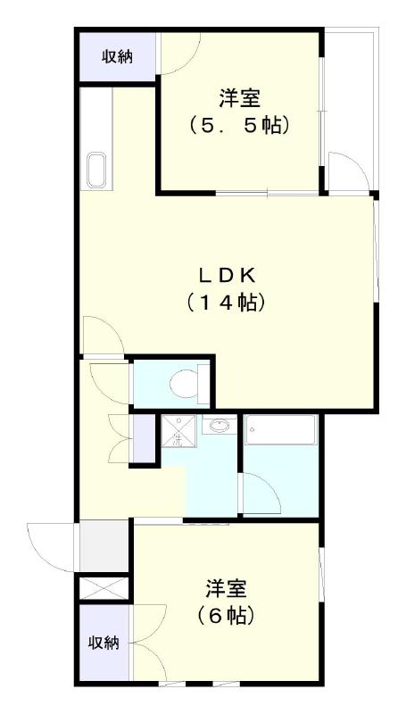 ヒルトップ西岡の間取り