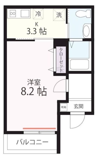 ハーミットクラブハウス二俣川（仮）の間取り