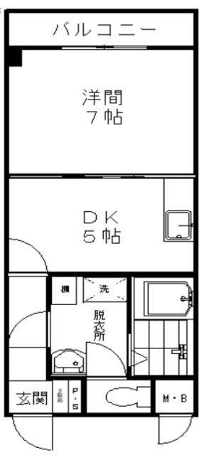 江戸川区東葛西のマンションの間取り