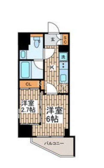 品川区南大井のマンションの間取り