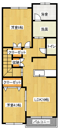 カーサ・フェリーチェ本町の間取り