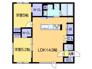 仮）ノルフィーノ美園Ｉの間取り