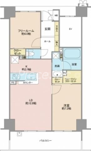 サーパス松屋町筋の間取り