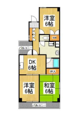 リシェス久米川２号館の間取り