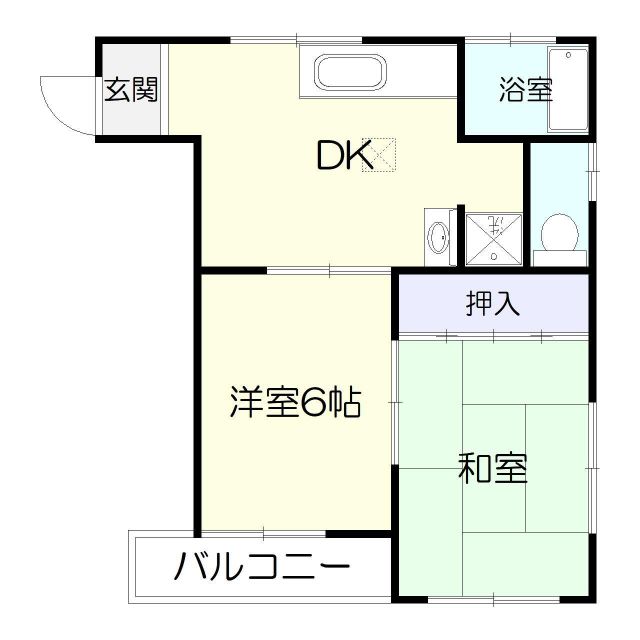 第２梶原ハイツの間取り