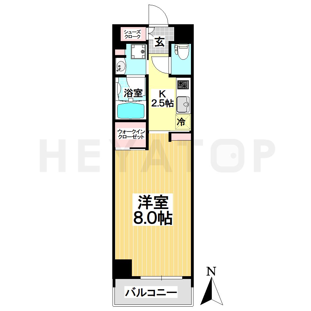 名古屋市瑞穂区彌富通のマンションの間取り